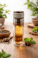 G14 Magnetic Infuser Glass Bottle